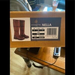 MORETTA WOMENS “RIDING” BOOT SIZE 7 NIB MINT